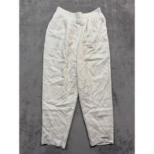 Kathryn Deene New Work Pants White Baggy Tapered Womens 14/16 Relaxed Lined